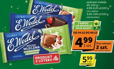 Czekolada E.Wedel promocja w Groszek