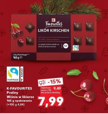 Wiśnie w likierze K-classic favourites promocja