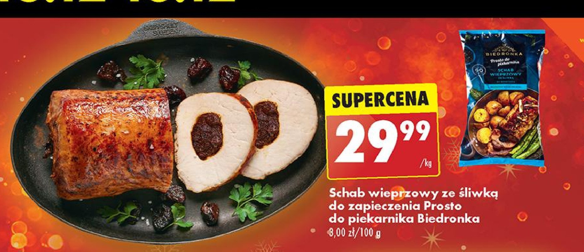 Schab wieprzowy ze śliwką Biedronka promocja w Biedronka