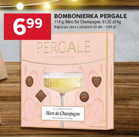 Bombonierka marc de champagne Pergale promocja