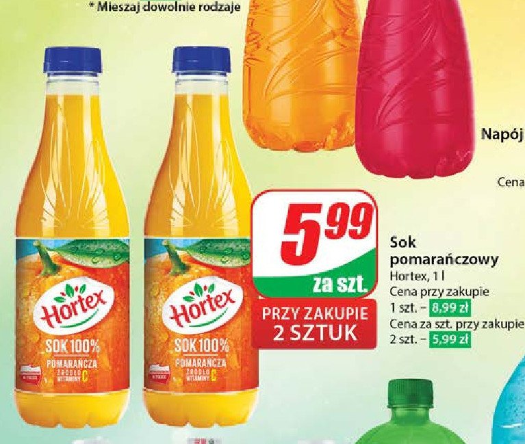 Sok pomarańczowy Hortex promocja