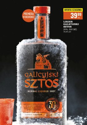 Likier Galicyjski Sztos 30% 500 ml promocja w Biedronka