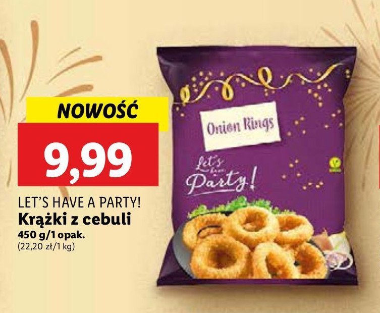 Krążki cebulowe Let's have a party! promocja