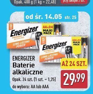Baterie alkaiczne lr6 Energizer promocja