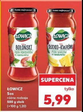 Sos słodko-kwaśny Łowicz promocja w Kaufland