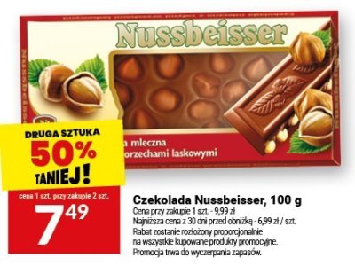 Czekolada Nussbeisser, 100 g promocja w Twój Market