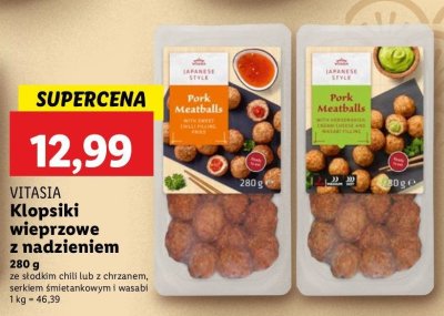 Klopsiki nadziewane z chrzanem serkiem 艣mietankowym i wasabi Vitasia promocja