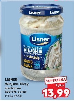 Wiejskie filety śledziowe w oleju z cebulką Lisner promocja