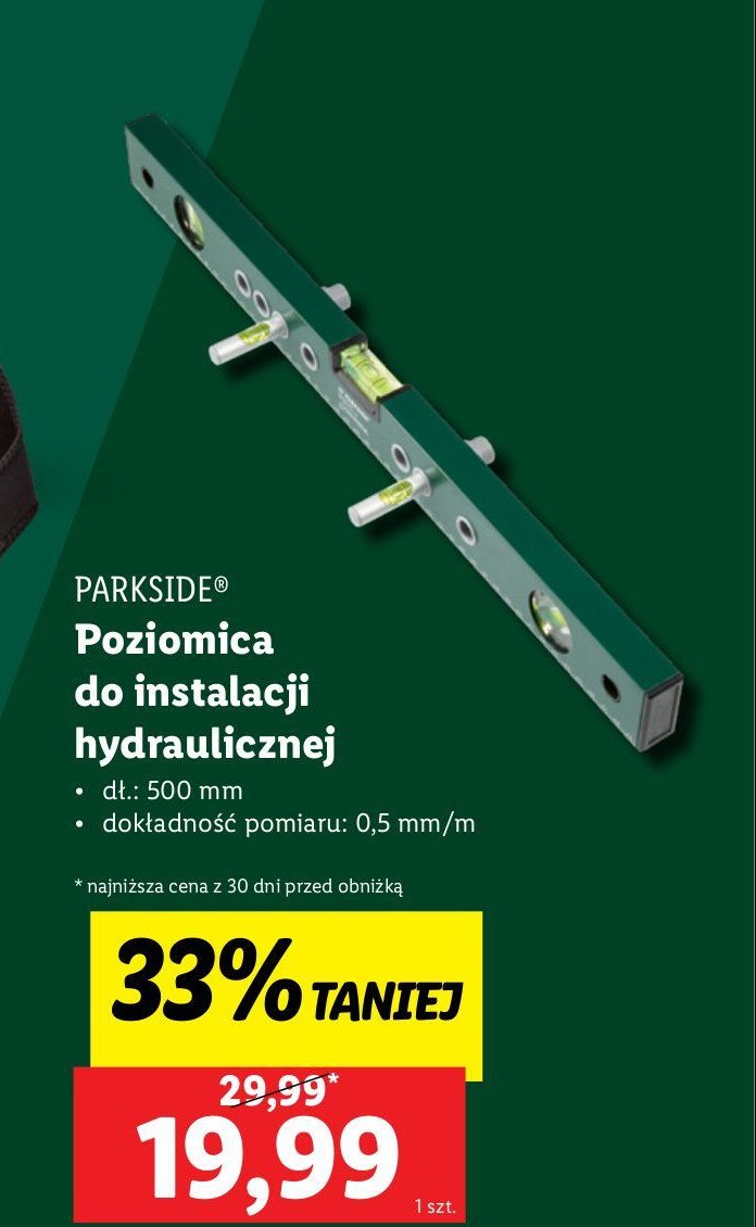 Poziomica Parkside promocja w Lidl