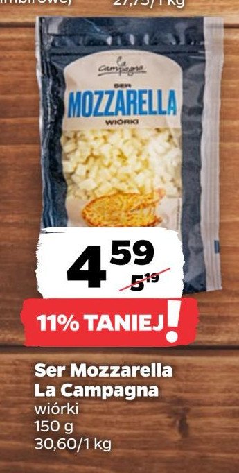 Ser mozzarella - wiórki La campagna promocja