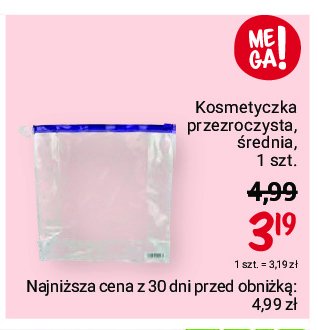 Kosmetyczka przezroczysta 艣rednia Inter-vion promocja