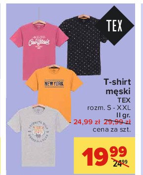 T-shirt męski gr.ii s-xxl Tex promocja
