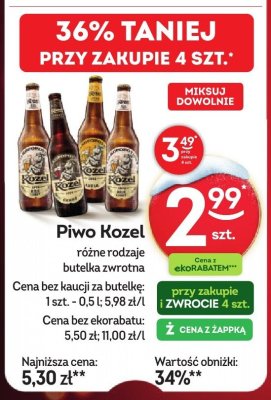 Piwo Kozel promocja w Żabka