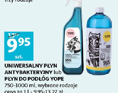 Naturalny płyn do mycia podłóg zielona herbata Yope promocja