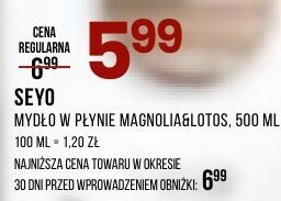 Mydło SEYO w płynie mandarynka/lotos promocja w Drogerie Natura