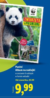 Album naklejki Zwierzęta Chronione WWF promocja w Lidl