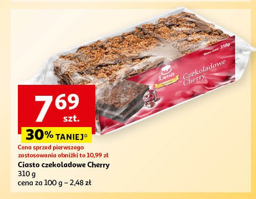 Ciasto czekoladowe cherry Lazur promocja