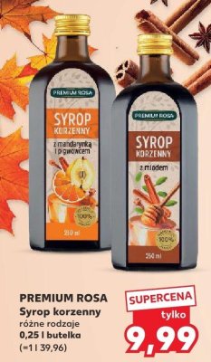 Syrop korzenny różne rodzaje 0,25 l  promocja w Kaufland