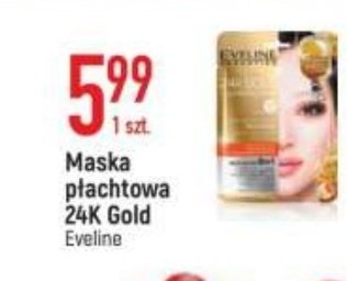 Maska w płachcie nourishing elixir 8in1 multi action Eveline 24k gold promocja