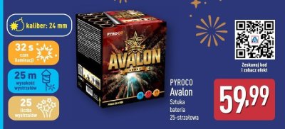 Fajerwerki bateria Avalon PYROCO 25-strzałowa promocja w Aldi
