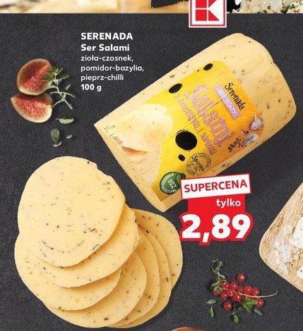 Ser salami z czosnkiem i ziołami Serenada salami promocja