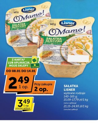 Sałatka Lisner Mamo wybrane rodzaje promocja w Euro Sklep