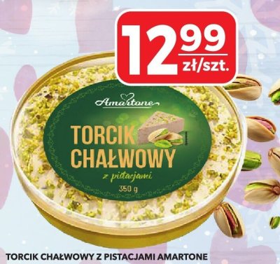 Torcik chałwowy z pistacjami Amartone promocja w Top Market