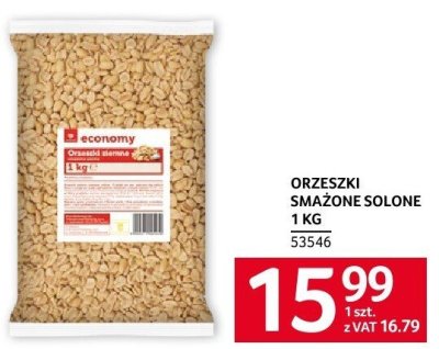 Orzeszki smażone solone 1 KG economy promocja w Selgros