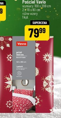 Pościel bawełniana 160x200 cm + 2x 70x80 cm Vavio promocja