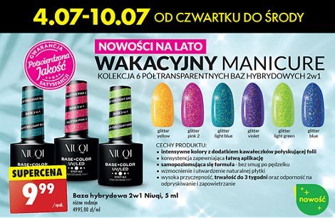 Lakier hybrydowy pink 2 Niuqi promocja