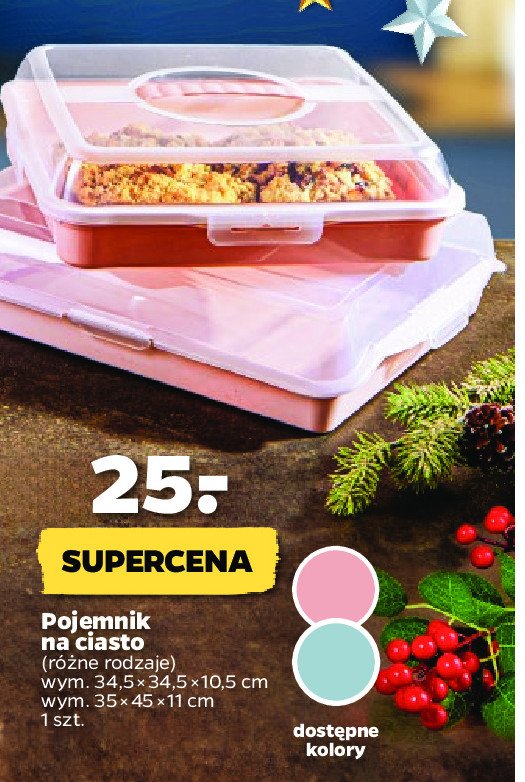 Pojemnik na ciasto 34.5 cm Keeeper promocja
