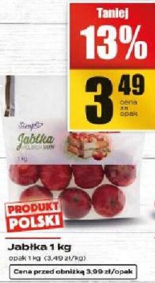 Jabłka różne rodzaje promocja w Supeco