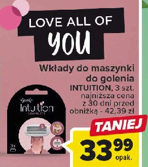 Wk艂ady do maszynki Wilkinson intuition complete promocja