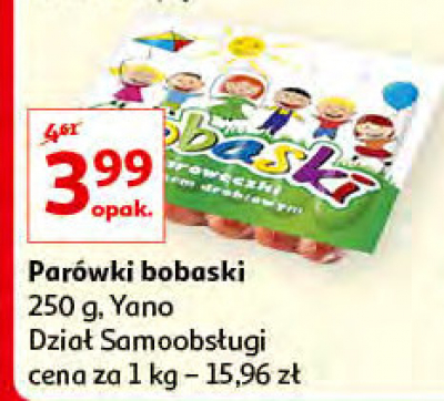 Parówki z drobiu Bobaski promocja