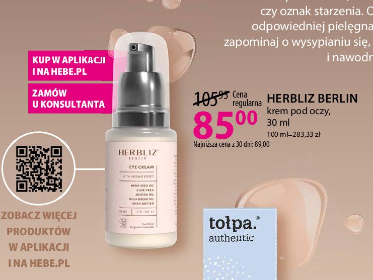 Krem pod oczy Herbliz promocja