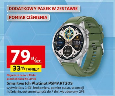 Smartwatch Platinet PSMART20S promocja w Auchan