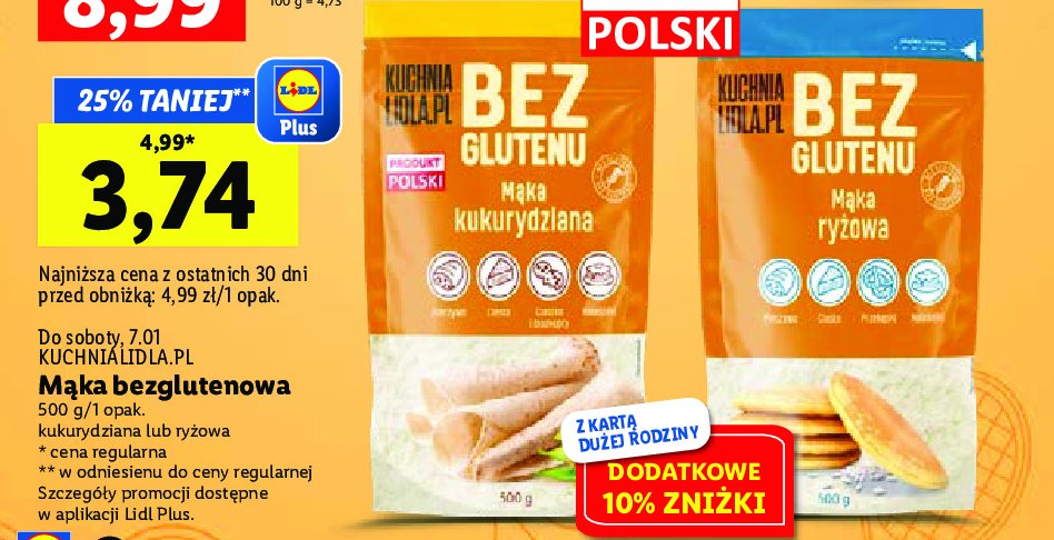 Mąka ryżowa Kuchnia lidla.pl promocja