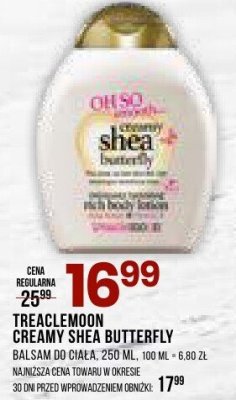 Balsam do ciała TREACLEMOON CREAMY SHEA BUTTERFLY promocja w Drogerie Natura