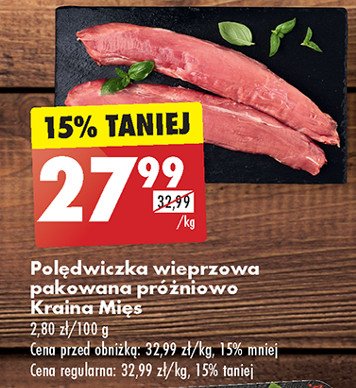 Polędwiczka wieprzowa Kraina mięsa promocja