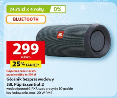 Głośnik bezprzewodowy JBL Flip Essential 2 promocja w Auchan