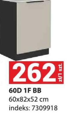Szafka kuchenna 60D 1F BB promocja w Merkury Market