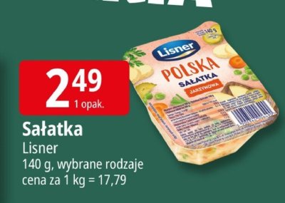 Sałatka Lisner 140 g różne rodzaje promocja w Leclerc