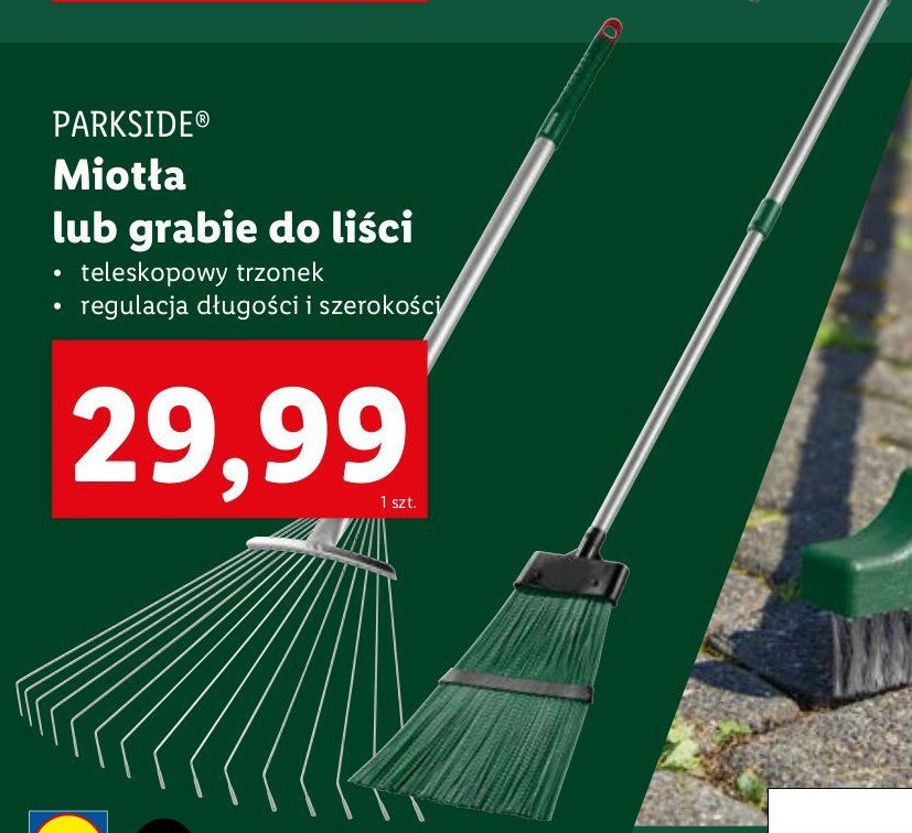 Miotła Parkside promocja w Lidl