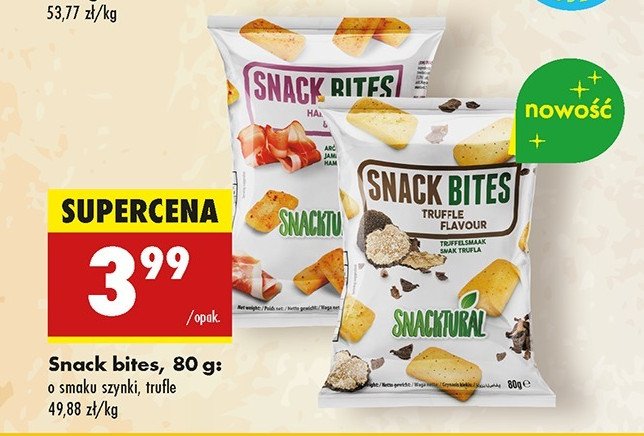 Chipsy o smaku szynki Snacktural promocja w Biedronka