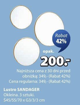 Lustro SANDAGER promocja w Jysk
