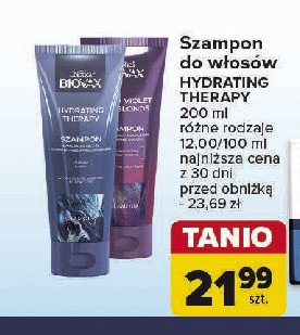 Szampon do włosów Biovax hydrating therapy promocja