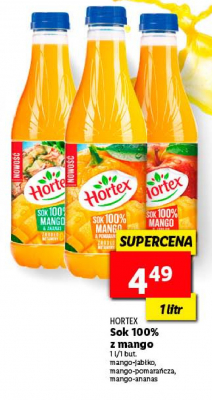 Sok pomara艅cza & mango Hortex promocja