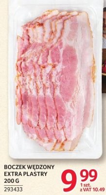 Boczek wędzony extra plastry Łuków 200g promocja w Selgros