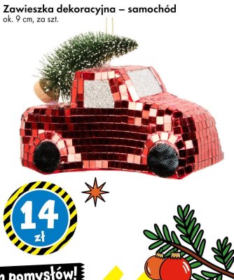 Zawieszka dekoracyjna – samochód promocja w Tedi