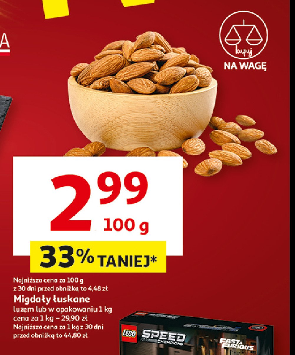 Migdały łuskane promocja